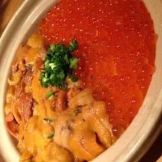 うにいくら丼(魚輝)
