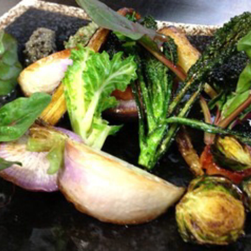 高梨農園の野菜を使ったサラダ(イタリア倶楽部)