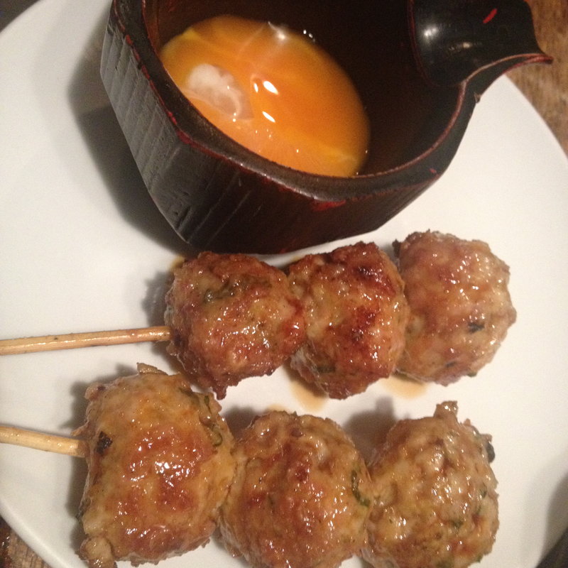 青じそつくね　卵付(やきとりの玉屋)