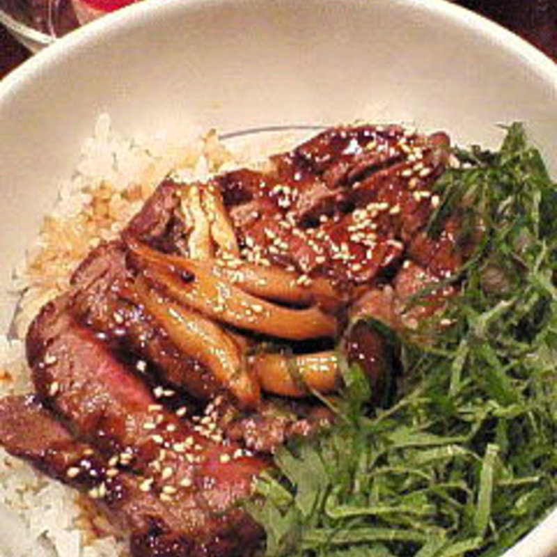 牛テキ御飯(グリル満天星 麻布十番 丸ビル店（グリルマンテンボシアザブジュウバン）)