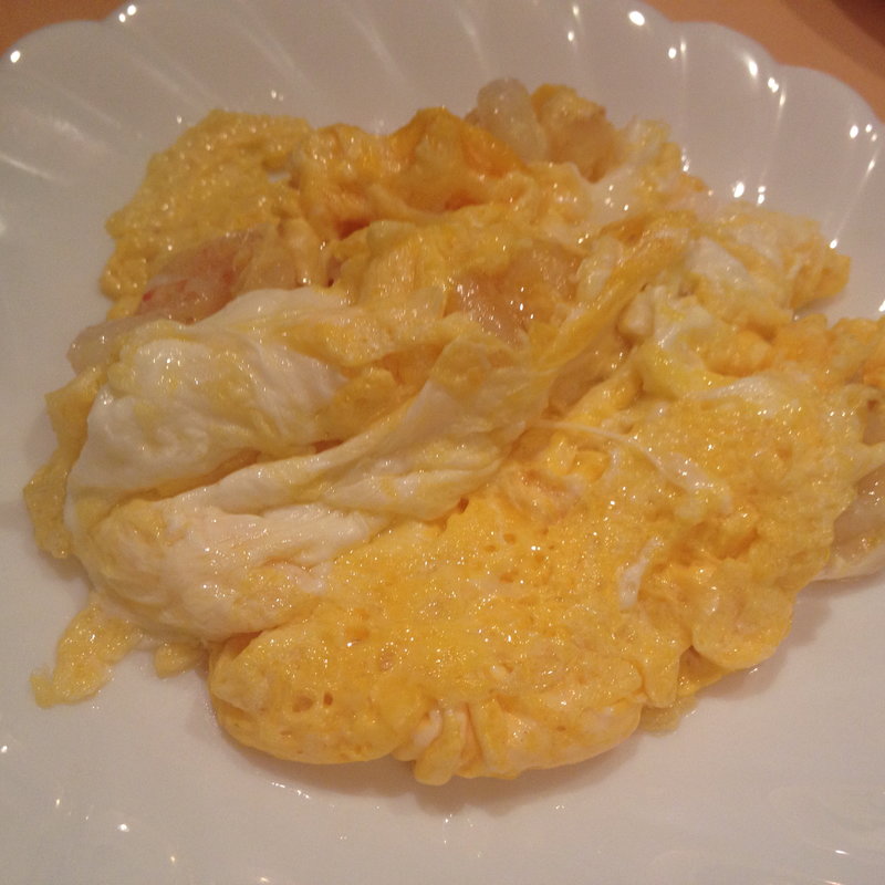 海老と卵の炒め(粥菜坊)