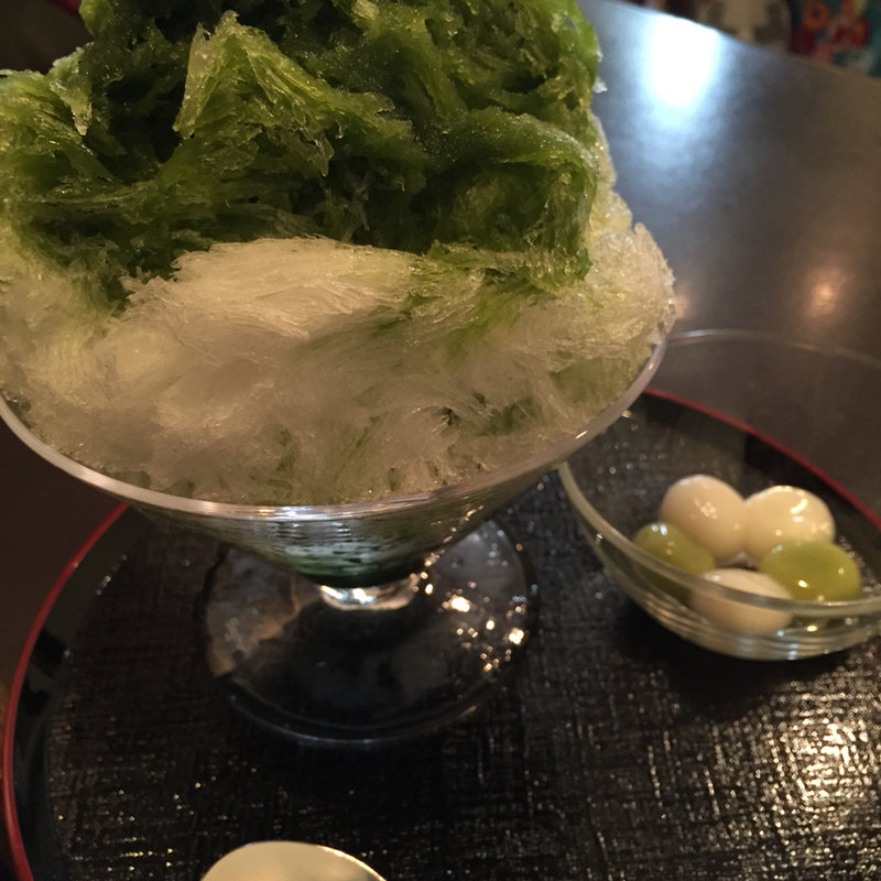 氷宇治(榮太樓總本鋪 喫茶室 雪月花 日本橋本店 （えいたろうそうほんぽ）)