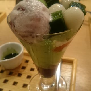 濃い茶パフェ(京はやしや 西武池袋店)