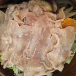 立川ファームの野菜と豚肉の蒸篭蒸し