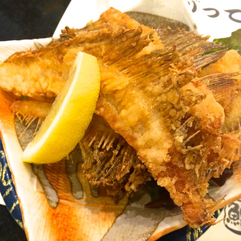 カレイのヒレせんべい(がってん寿司 新宿西落合店)