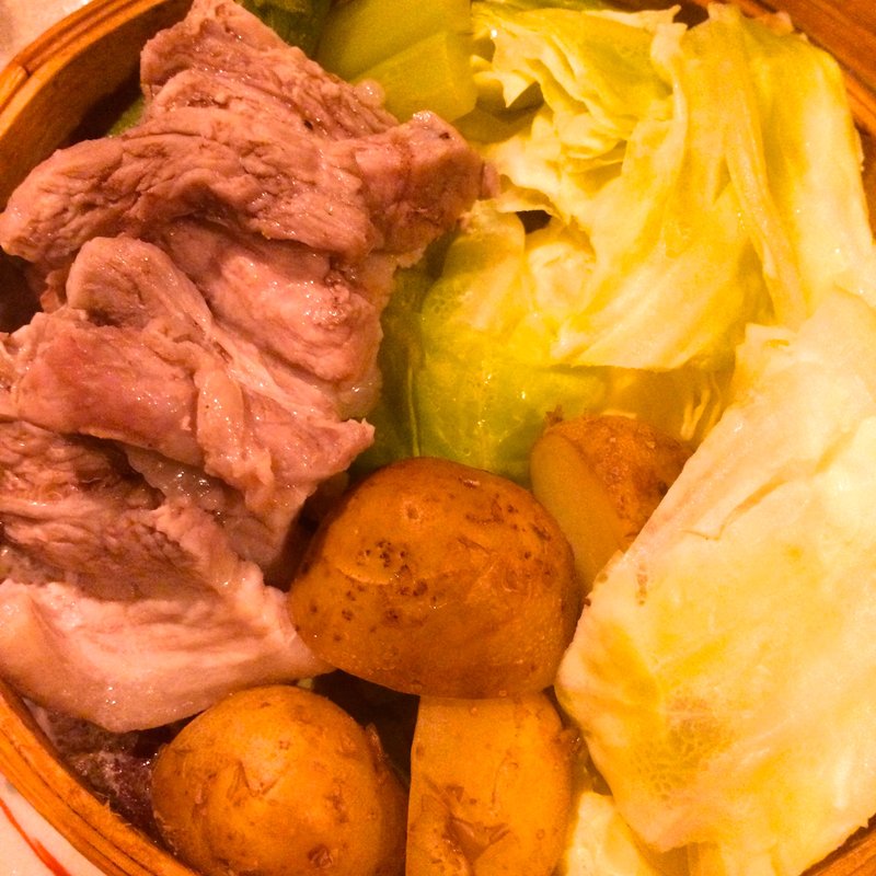 旬野菜せいろ蒸し(炭焼長者 馬場六区)