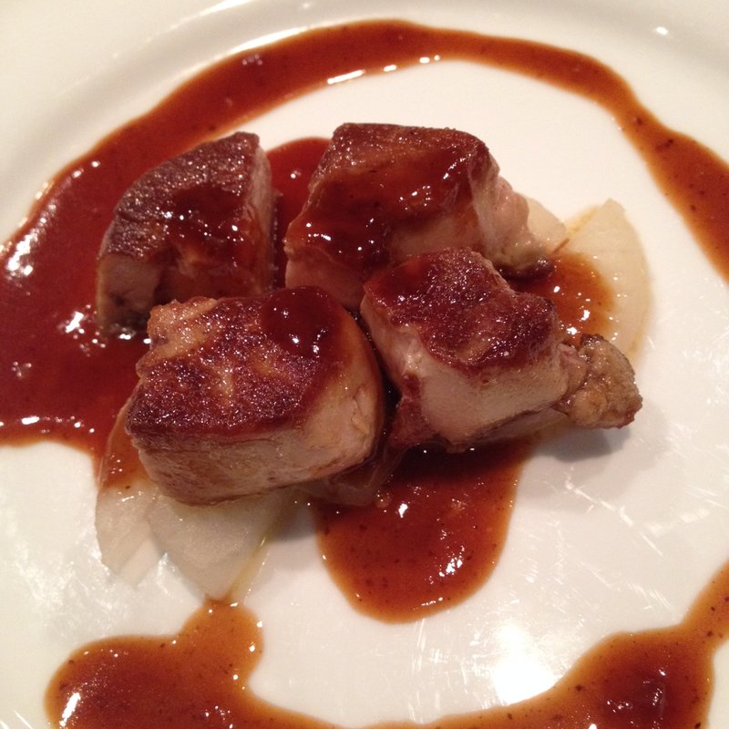 フォアグラのバルサミコソース~大根のコンフィを添えて~(まるこぽーろ )