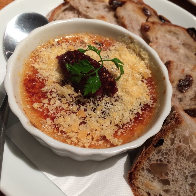 フォアグラのクリームブリュレ(八十郎 新富二丁目店)