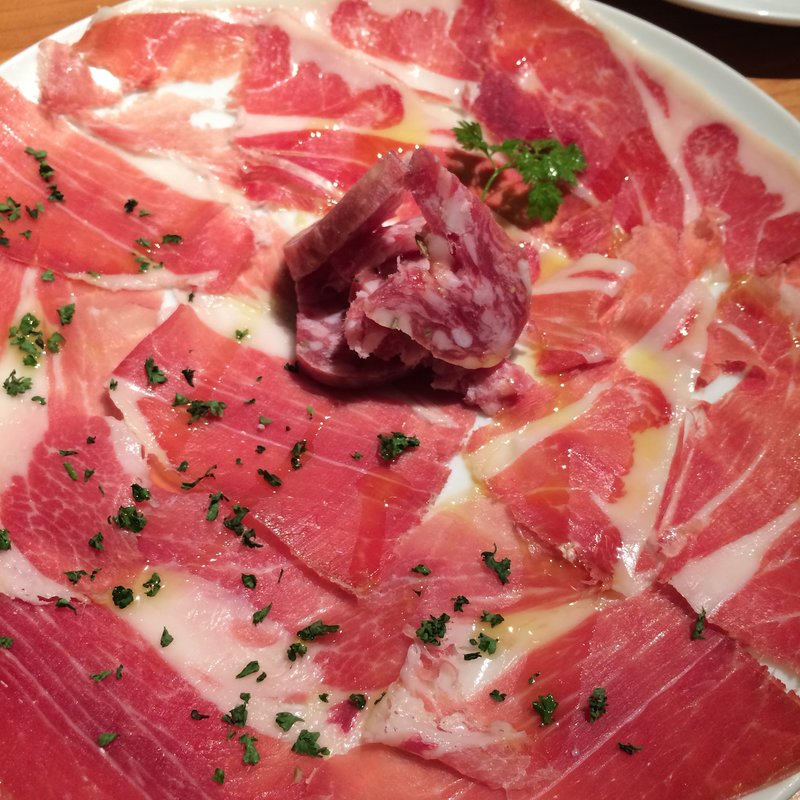 イベリコチョリソサラミの盛り合わせ(八十郎 新富二丁目店)