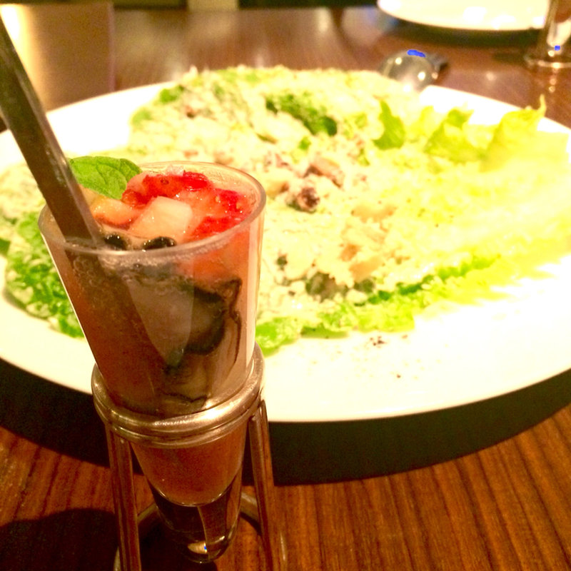 いちごと牡蠣のスパークリングシューター(オストレア　銀座８丁目店)