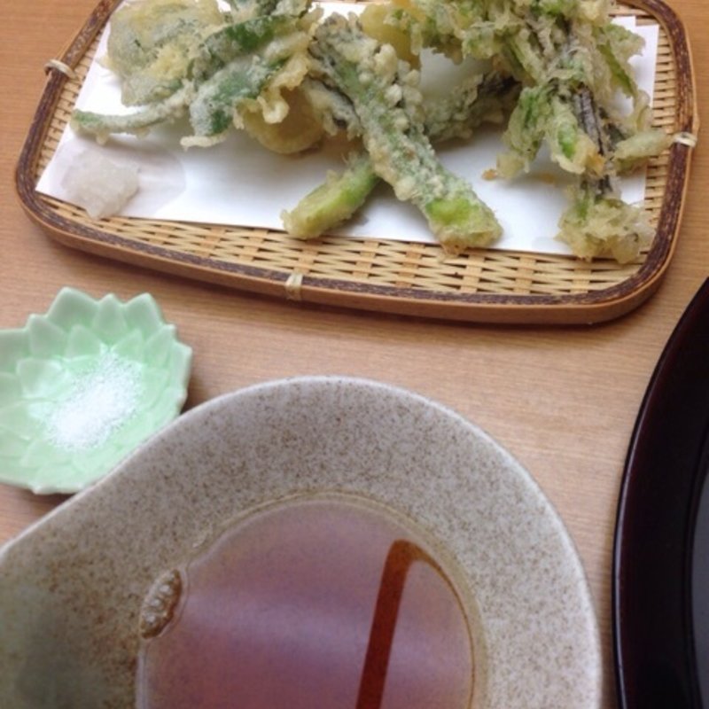春山菜の天麩羅盛り合わせ(ひびき庵)