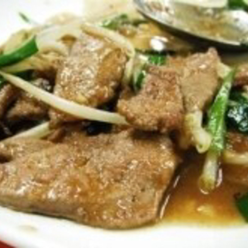 ニラレバ炒め(神龍飯店)