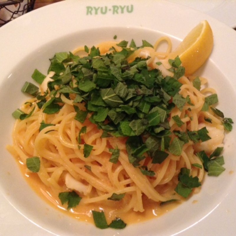 たらこいかしそのスパゲッティー(リュリュ苦楽園店)