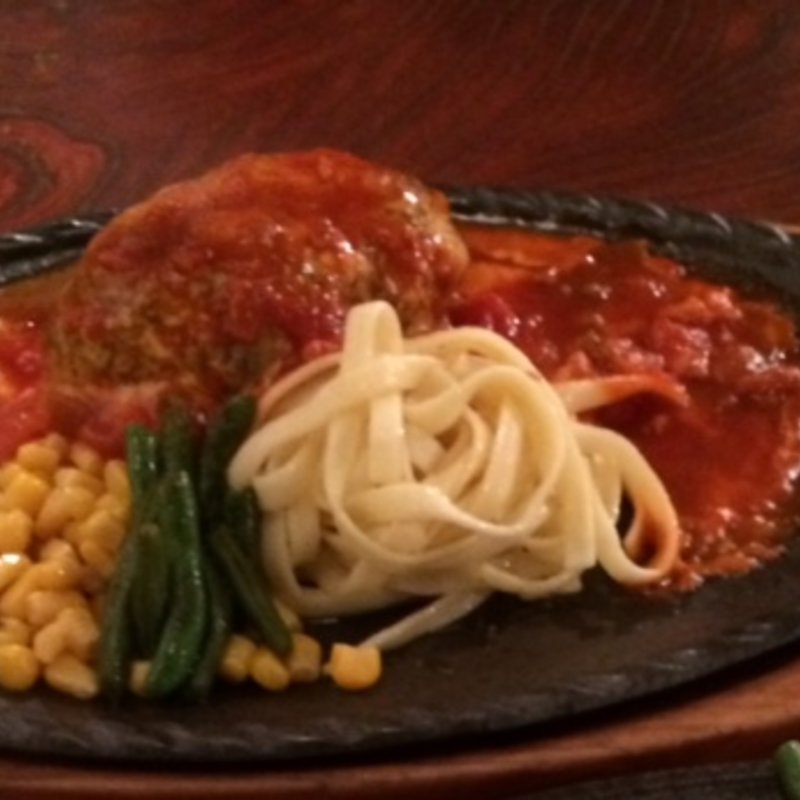 メキシコ風ハンバーグ(ハンバーグの店 モンブラン 森下店)