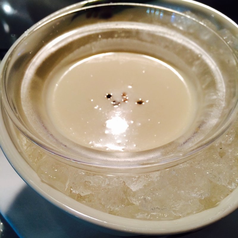 新玉葱の冷製スープ(八王子うかい亭)