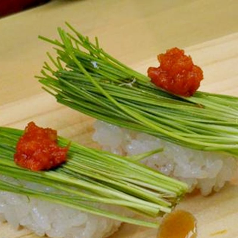 芽ねぎの握り(いなせ寿司六ツ川店)