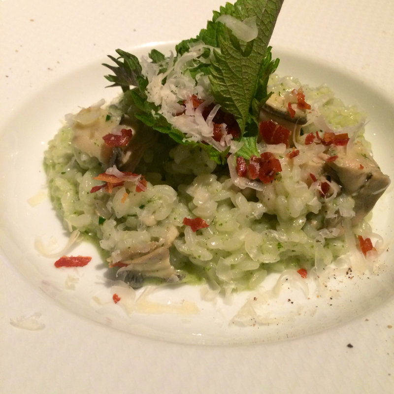 牡蠣と大葉のリゾット(オストレア　銀座８丁目店)