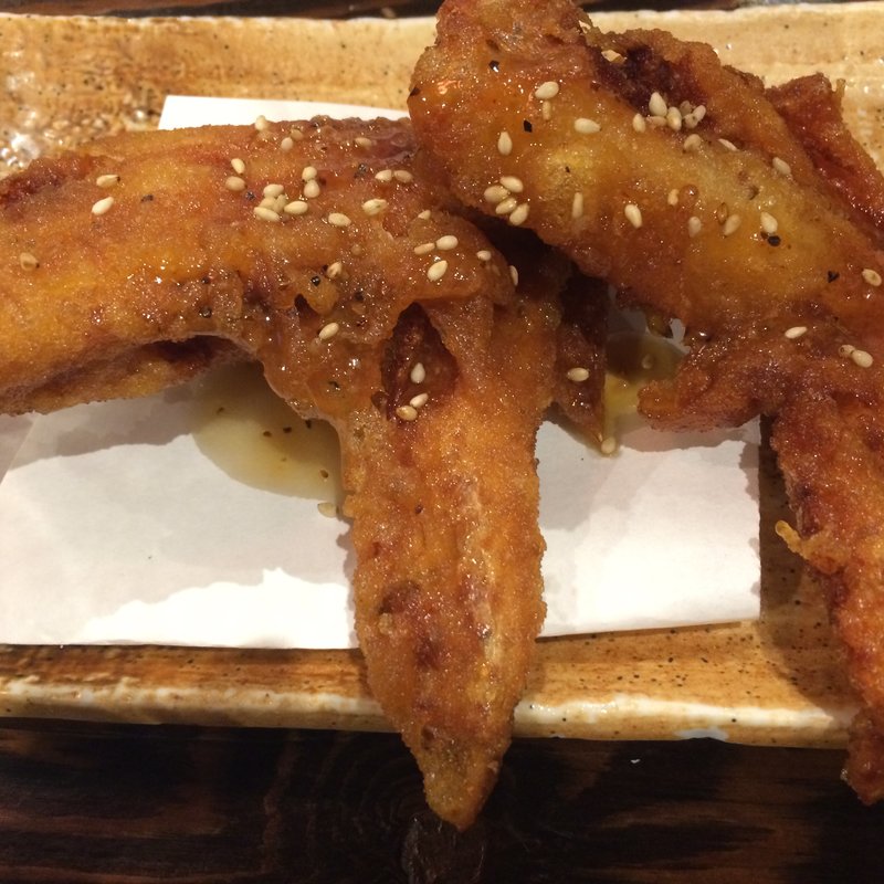 京赤地鶏の手羽唐(京都ハナビ )