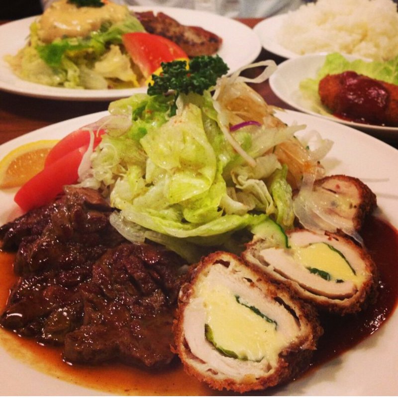 照り焼きミックスとサラダ(サラダの店サンチョ 河原町本店 )