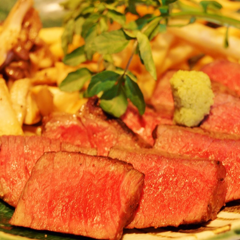 壱岐牛の和風ステーキ(草食男子肉食女子)