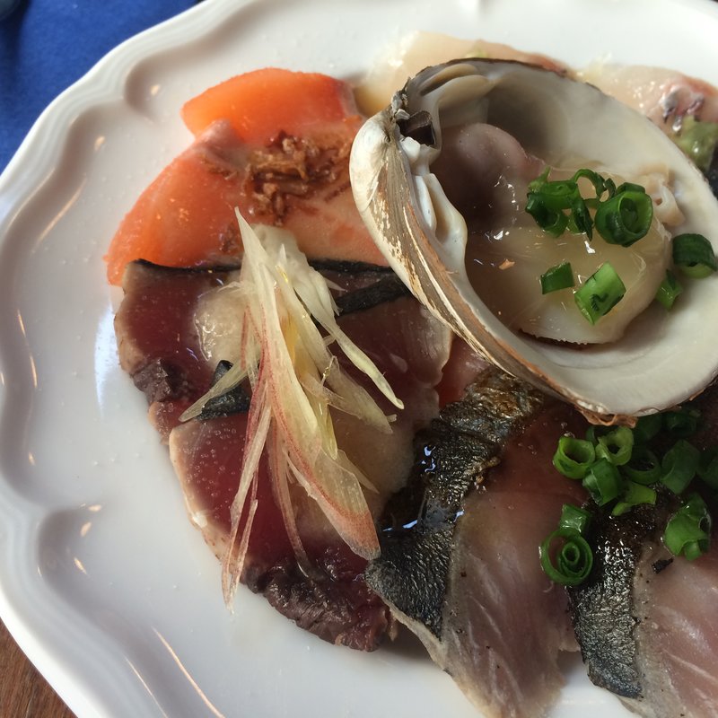 海の幸のカルパッチョ　ハーフ(イタリアンバル UOKIN)