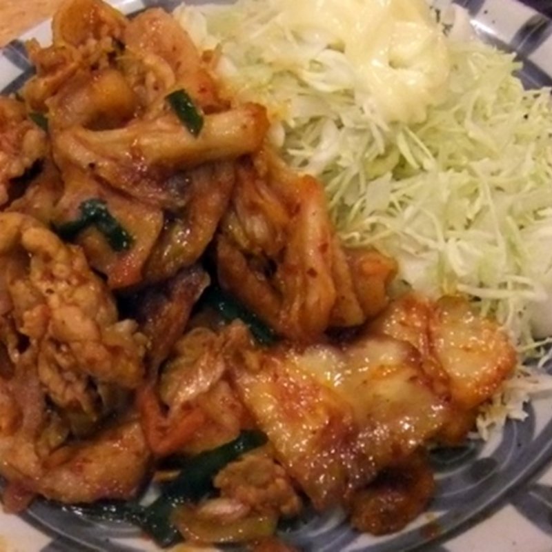 豚キムチ定食(お好み焼き しょう吉)