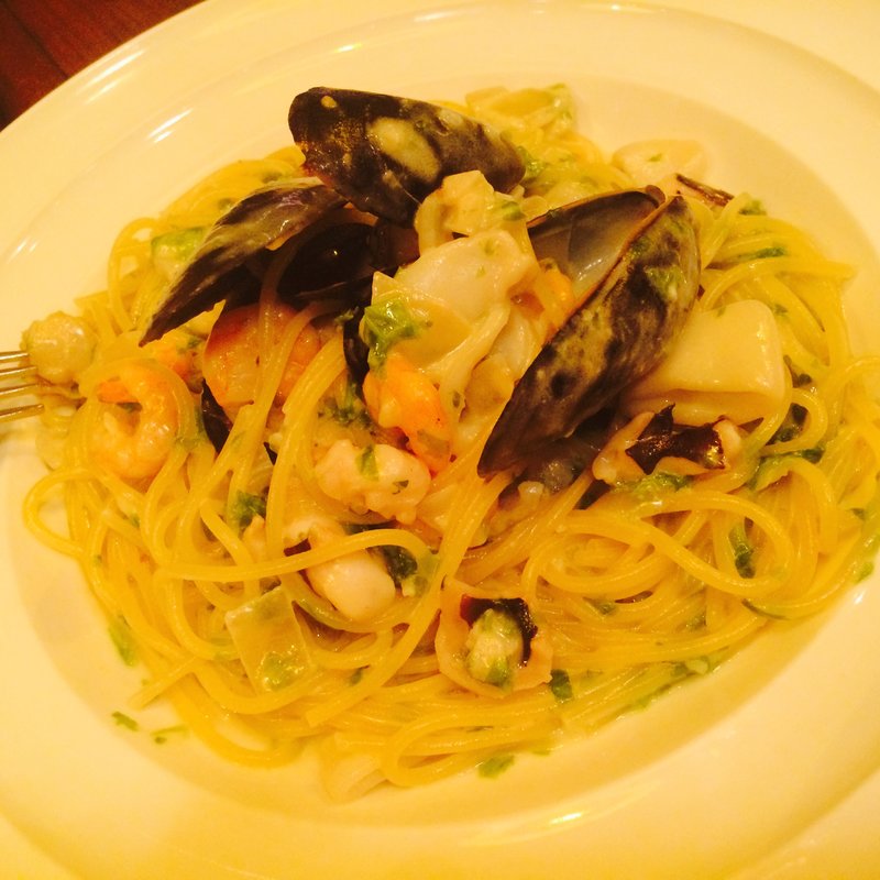 ムール貝の生海苔クリームソース(SPAGHETTERIA BUONO！)