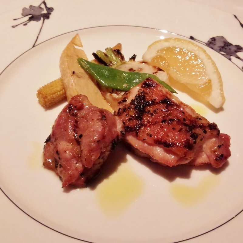 鶏モモ肉の香味焼き(プリフィクスディナーコース)(スーパーブッフェ グラスコート)
