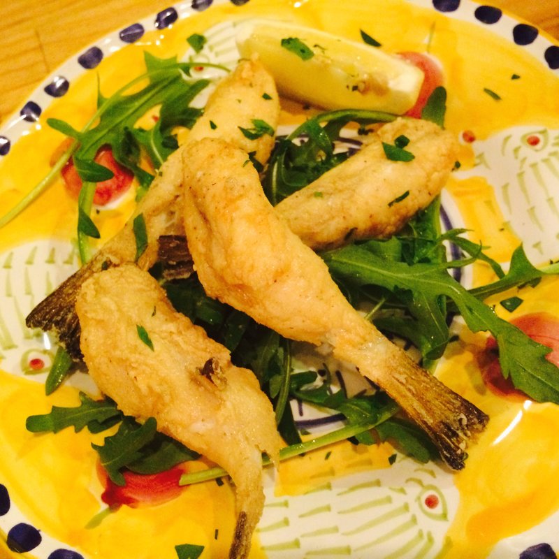 名古屋フグのセモリナフリット(ピッツェリア ジターリア ダ フィリッポ)