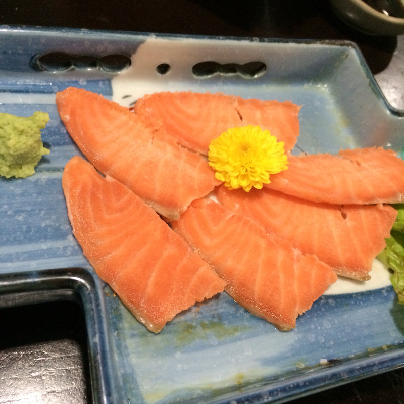 サーモンのルイベ(串焼酒)