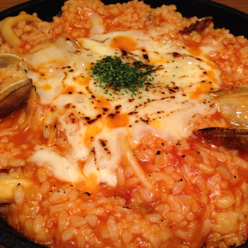 魚介のトマトチーズリゾット(DOG DEPT + CAFE 湘南江ノ島)