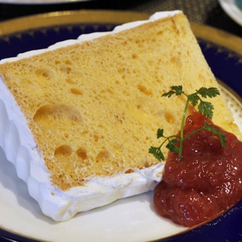 シフォンケーキセット(美沙和フルーツサロン)