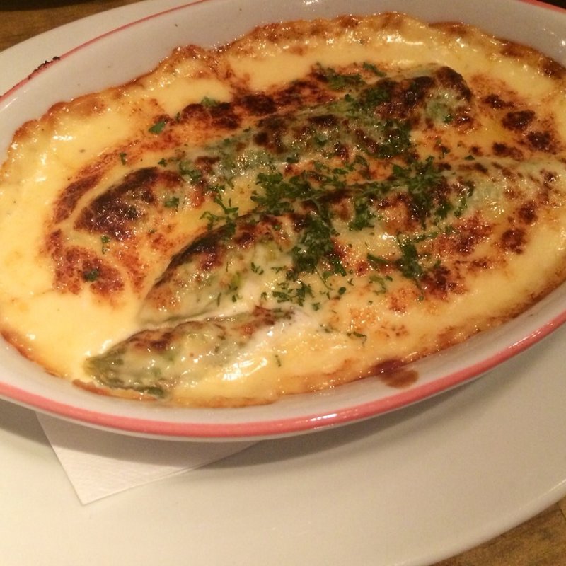 グリーンアスパラのチーズ焼き(ピュアリー)