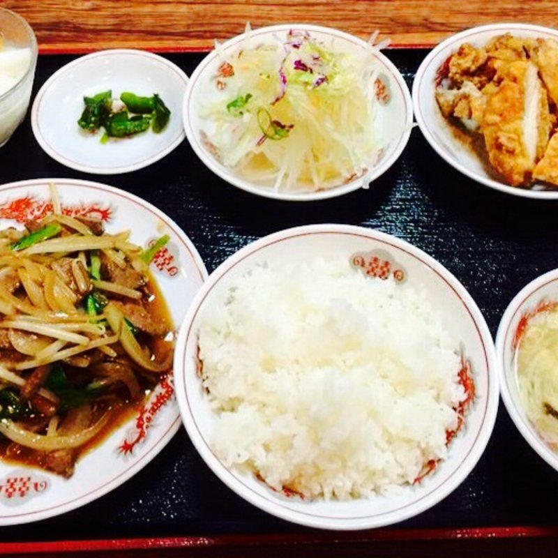 ニラレバ定食(盛華 )