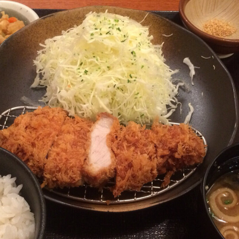 三元豚ロースかつ膳（110g）(平田牧場 東京ミッドタウン店)