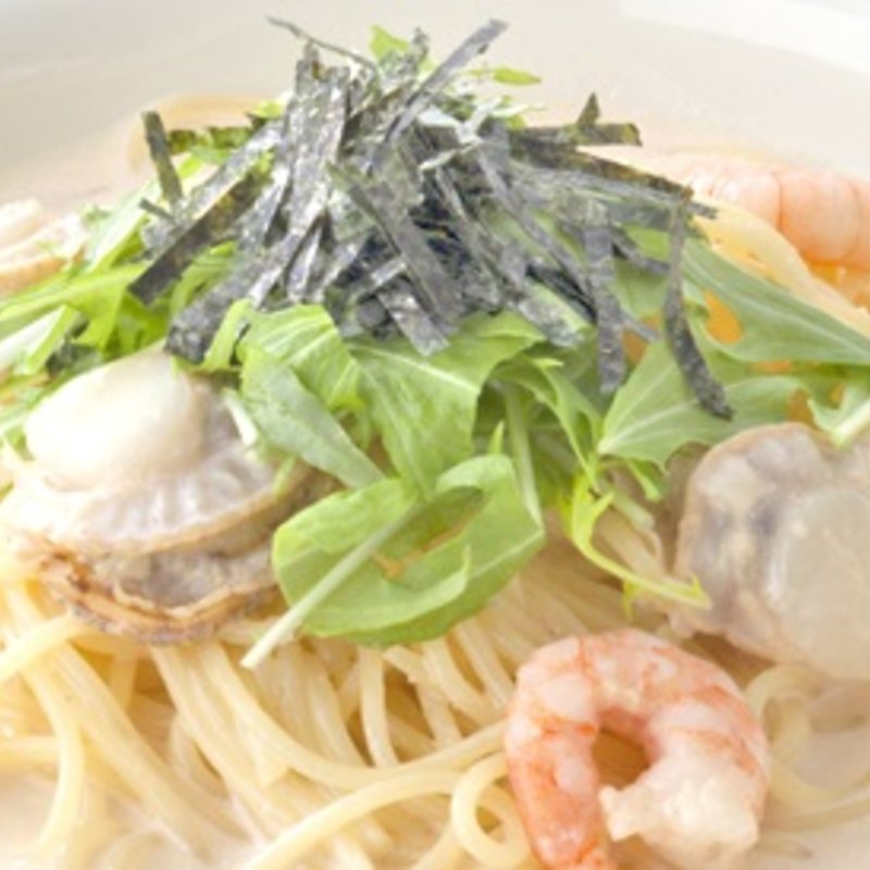 海老とホタテの豆乳たらこクリーム(ポポラマーマ 市川店)