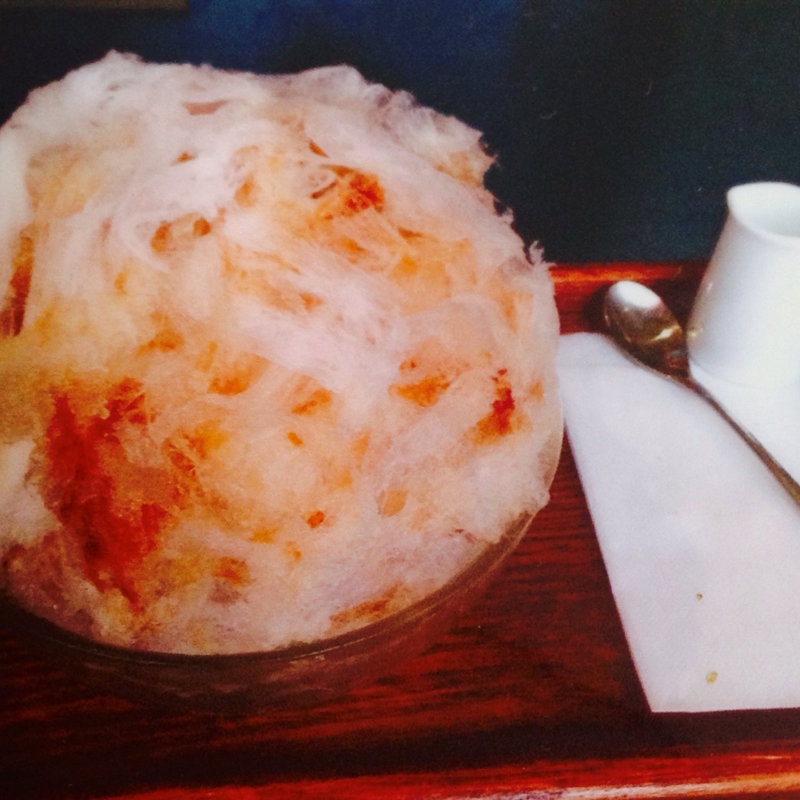 カキ氷 黒蜜(三日月氷菓店 )