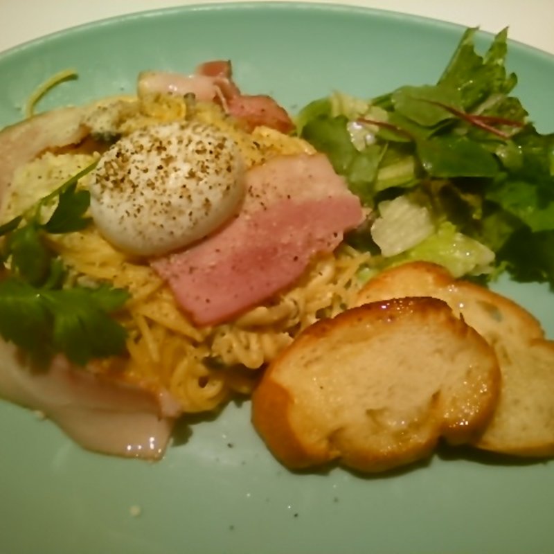 H.Q 豆乳カルボナーラ(ランチ)(Head Quarters Cafe 新宿店)