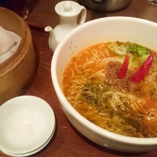 青鬼坦々麺飲茶セット(極上担々麺 香家 みなとみらい東急スクエア店)