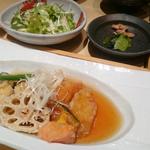 白身魚と野菜の健康黒酢あんかけ定食(五穀 武蔵村山店)