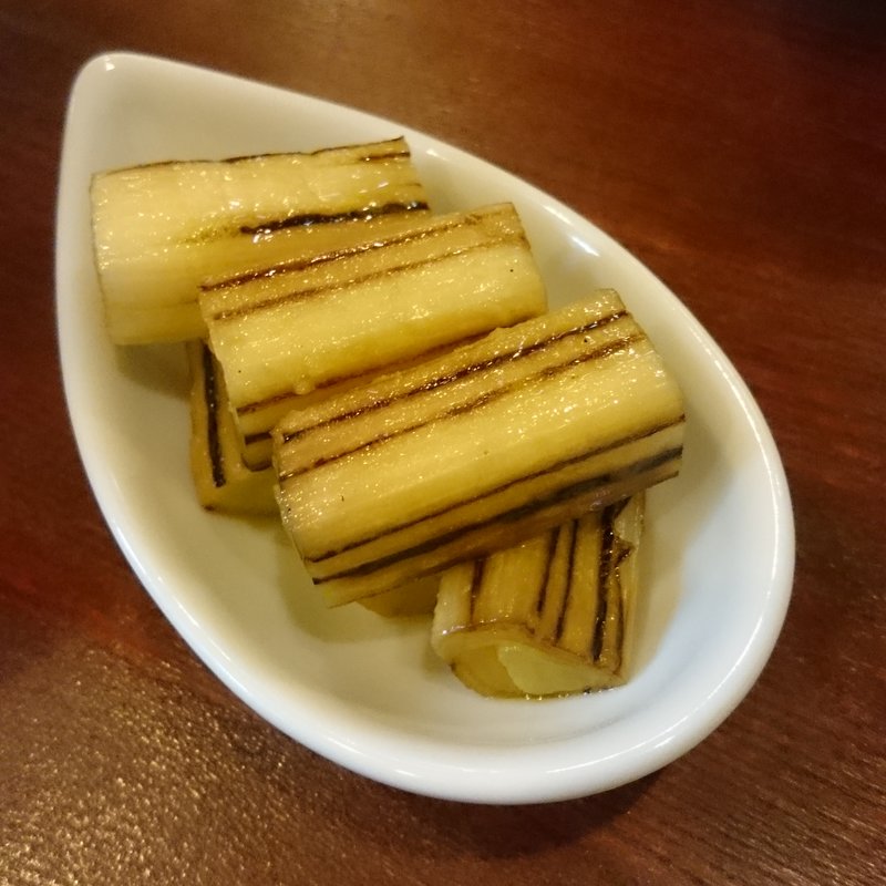 焼きネギのマリネ(庵 浮雨)