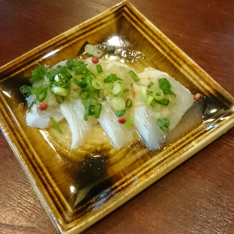 タイの炙りカルパッチョ(庵 浮雨)