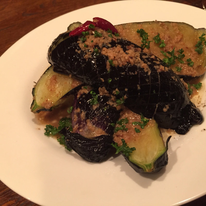 揚げナスのアンチョビバター(Epico)