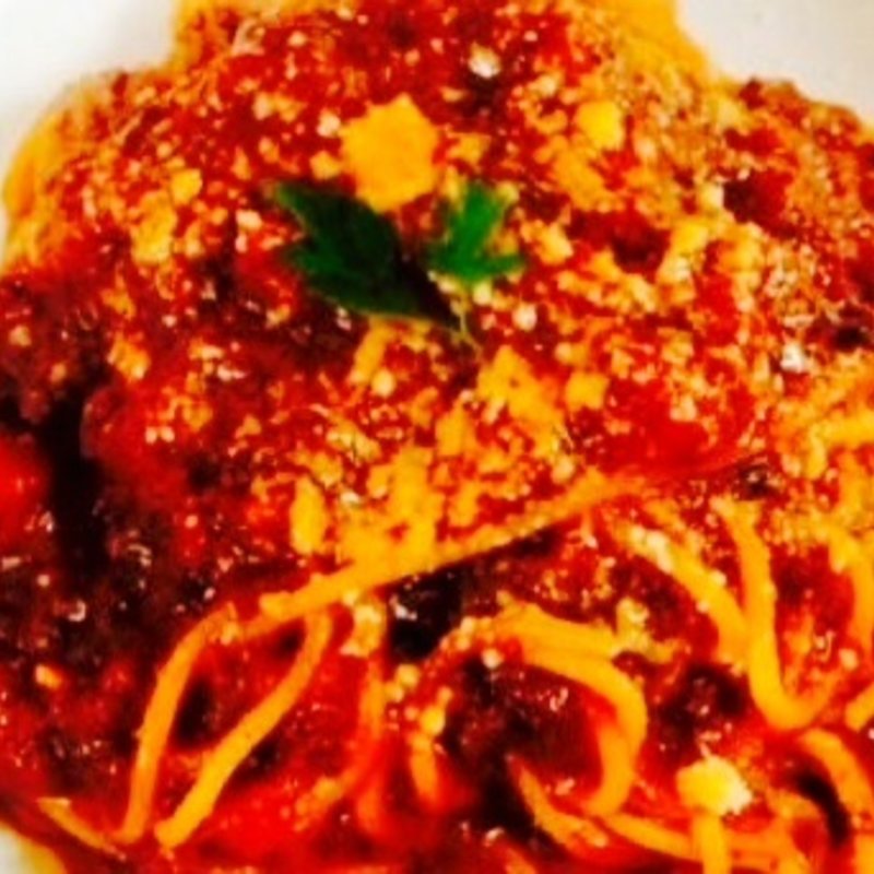 黒毛和牛カドワキ牛100%ミートソースパスタ(喜場SHOKUDOU （ヨロコバショクドウ）)