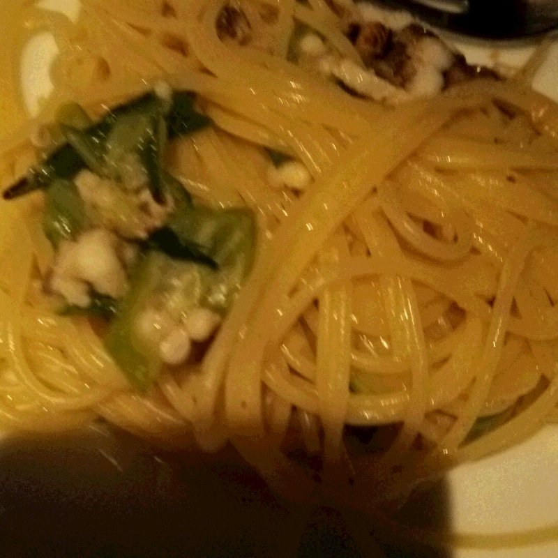 本日のディナーコース（焼き穴子とオクラのペペロンチーノ）(イザーレ シュウ チエロ （Issare shu cielo）)