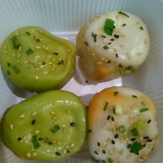 焼き小籠包　フカヒレと豚肉二種盛りセット(上海小籠包専門店 鵬天閣 新館)