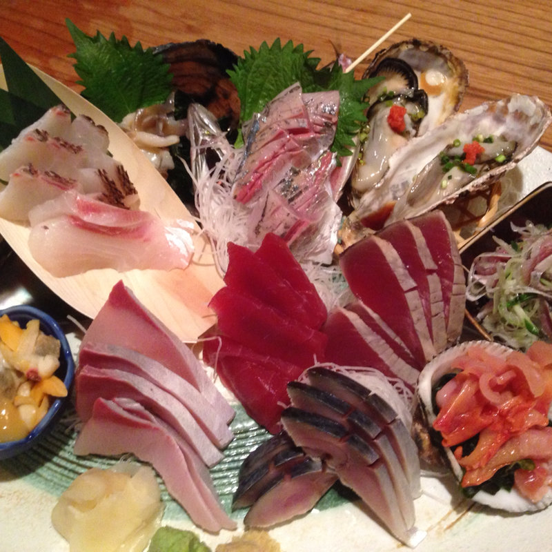 お刺身6点盛り(目黒川魚金)