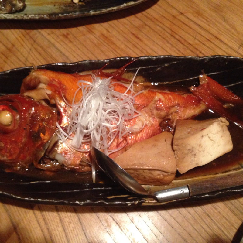 金目鯛の煮付け(目黒川魚金)