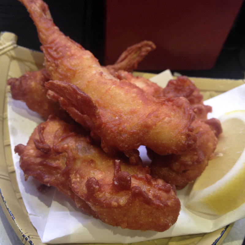 ふぐの唐揚げ(回し寿司活 目黒店)