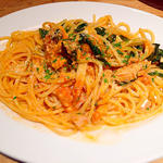 ホウレン草と鶏トマトソースのスパゲッティ(Nonno)